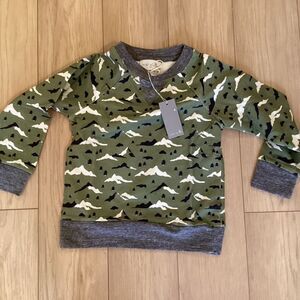 NWT. Miki Miette Brand Boys Long Sleeve Mountainside Print Shirts Sz 3T and 5